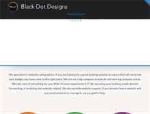 Tablet Screenshot of blackdotdesigns.com